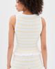 Seven Wonders Seven Wonders Donna Knit Top Lemon/White Stripe - 3