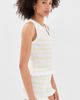 Seven Wonders Seven Wonders Donna Knit Top Lemon/White Stripe - 4
