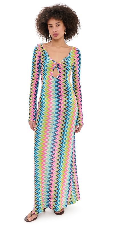 Seven Wonders Seven Wonders Emerie Maxi Dress Xyla Wave Blue