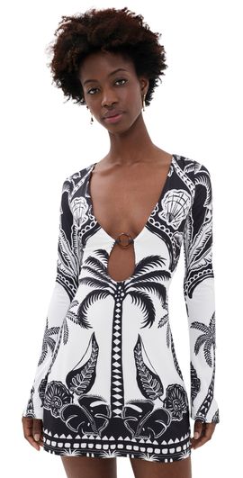 Seven Wonders Seven Wonders Eternity Sleeved Mini Dress Kaden Black/White