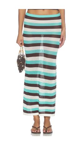 SEVEN WONDERS SEVEN WONDERS Hazel Low Waisted Knit Midi Skirt