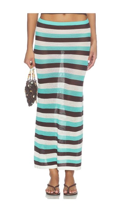 SEVEN WONDERS SEVEN WONDERS Hazel Low Waisted Knit Midi Skirt