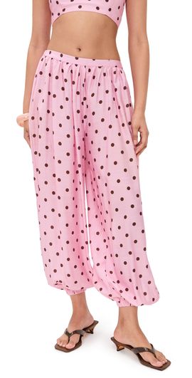 Seven Wonders Seven Wonders Klea Balloon Pants Musk/Choc Polka