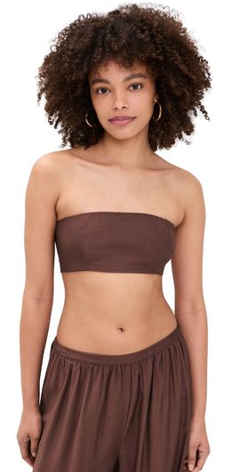 Seven Wonders Seven Wonders Klea Strapless Top Chocolate