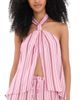 Seven Wonders Seven Wonders Koah Knotted Front Split Top Koah Pink - 1
