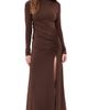 Seven Wonders Seven Wonders Lila Ruched Maxi Dress Chocolate - 1