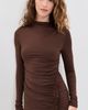 Seven Wonders Seven Wonders Lila Ruched Maxi Dress Chocolate - 2