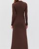 Seven Wonders Seven Wonders Lila Ruched Maxi Dress Chocolate - 4