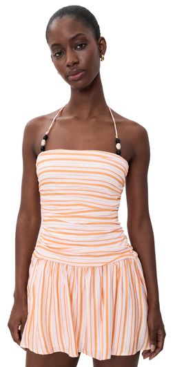 Seven Wonders Seven Wonders Marianna Mini Dress Pink/Orange Stripe
