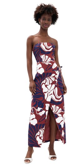 Seven Wonders Seven Wonders Marta Maxi Dress Azure Print Red/Navy