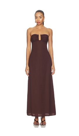 SEVEN WONDERS SEVEN WONDERS Martha Strapless Maxi Dress