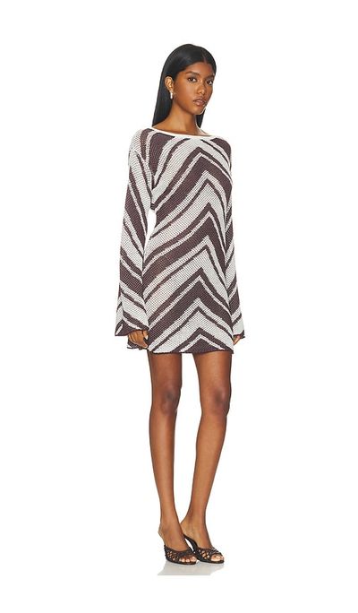 SEVEN WONDERS SEVEN WONDERS Mazie Long Sleeve Knit Mini Dress