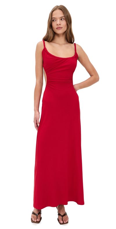 Seven Wonders Seven Wonders Myla Braided Cut Out Maxi Dress Red