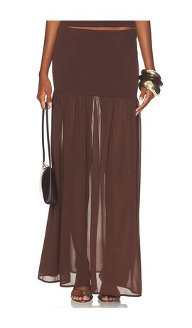 SEVEN WONDERS SEVEN WONDERS Nyra Low Waisted Maxi Skirt