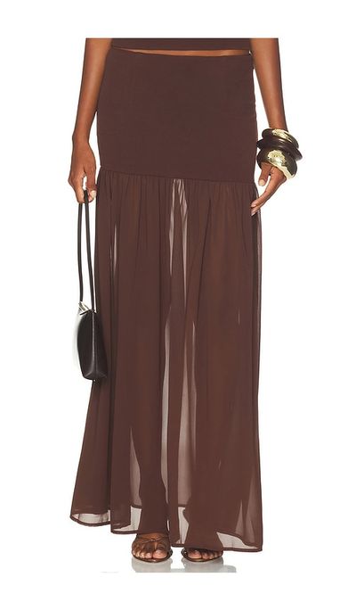 SEVEN WONDERS SEVEN WONDERS Nyra Low Waisted Maxi Skirt