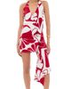 Seven Wonders Seven Wonders Sahara Halter Mini Dress Sandy Red/White - 1