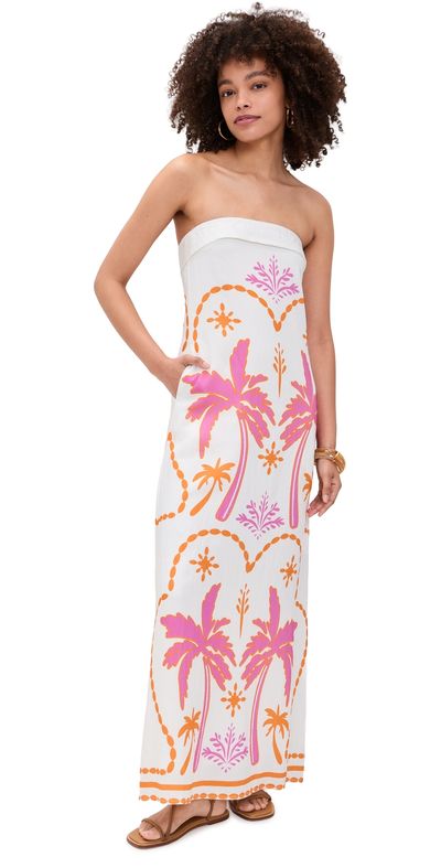 Seven Wonders Seven Wonders Saphira Strapless Maxi Dress Cabanna Pink