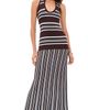 Seven Wonders Seven Wonders Suki Halter Maxi Dress Chocolate/Blue - 1