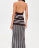 Seven Wonders Seven Wonders Suki Halter Maxi Dress Chocolate/Blue - 3