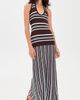 Seven Wonders Seven Wonders Suki Halter Maxi Dress Chocolate/Blue - 5