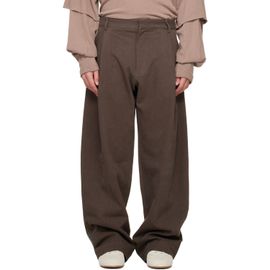 Seventh Seventh Brown Canvas Bermuda Trousers