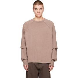 Seventh Seventh Brown Raglan Layered Longsleeve T-shirt