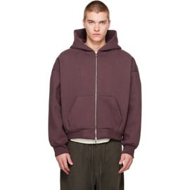 Seventh Seventh Burgundy V2 Zip Hoodie