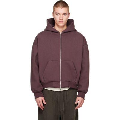 Seventh Seventh Burgundy V2 Zip Hoodie