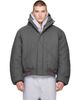 Seventh Seventh Gray Orb Puffer Coat - 1