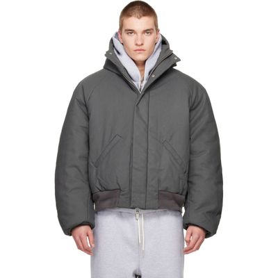 Seventh Seventh Gray Orb Puffer Coat