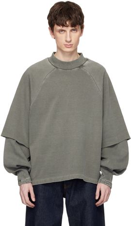 Seventh Seventh Gray Raglan Layered Longsleeve T-shirt