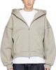 Seventh Seventh Taupe V2 Zipped Hoodie - 1
