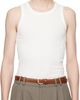 Seventh Seventh White Base Rib Tank Top - 1