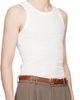 Seventh Seventh White Base Rib Tank Top - 2