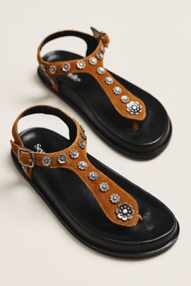 Seychelles Sunday Funday Studded T-Strap Sandals