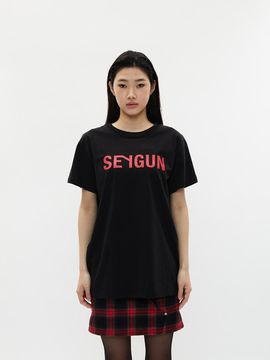 SEYGUN SOUVENIR RED LOGO T-SHIRT [black]