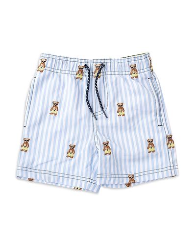 Shade Critters Shade Critters Boys' Embroidered Teddy Icon Swim Trunks