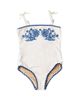 Shade Critters Shade Critters Girls' Embroidered Swimsuit - 1