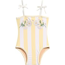 Shade Critters Shade Critters Kids' Embroidered Stripe One-Piece Swimsuit
