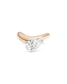 Shahla Karimi Shahla Karimi from the Luxe Collection Certified Lab Grown Diamond Cloud Offset Pear Ring in 14K Yellow Gold, 2.01 tcw