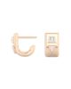 Shahla Karimi Shahla Karimi from the Luxe Collection Certified Lab Grown Diamond Mixed Cut Azadi Half Arc Huggie Hoop Earrings in 14K Yellow Gold, 0.46 tcw - 2