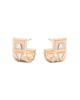 Shahla Karimi Shahla Karimi from the Luxe Collection Certified Lab Grown Diamond Mixed Cut Azadi Half Arc Huggie Hoop Earrings in 14K Yellow Gold, 0.46 tcw - 3