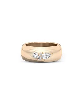 Shahla Karimi Shahla Karimi from the Luxe Collection Certified Lab Grown Diamond Mixed Cut Gaudi Mosaic Cigar Band in 14K Yellow Gold, 0.53 tcw
