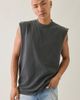 Shaka Wear Shaka Wear 7.5oz Heavyweight Garment Dyed Muscle Tank Top in Washed Black, Men's at Urban Outfitters - 1