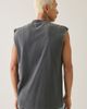 Shaka Wear Shaka Wear 7.5oz Heavyweight Garment Dyed Muscle Tank Top in Washed Black, Men's at Urban Outfitters - 2