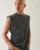 Shaka Wear Shaka Wear 7.5oz Heavyweight Garment Dyed Muscle Tank Top in Washed Black, Men's at Urban Outfitters - 3