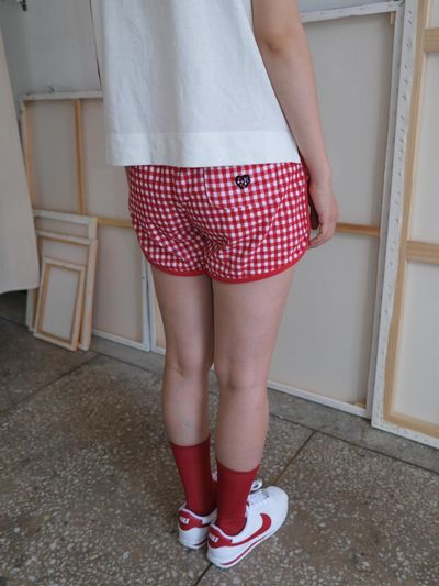 SHAKIRI CHERRY TERRY PANTS _RED