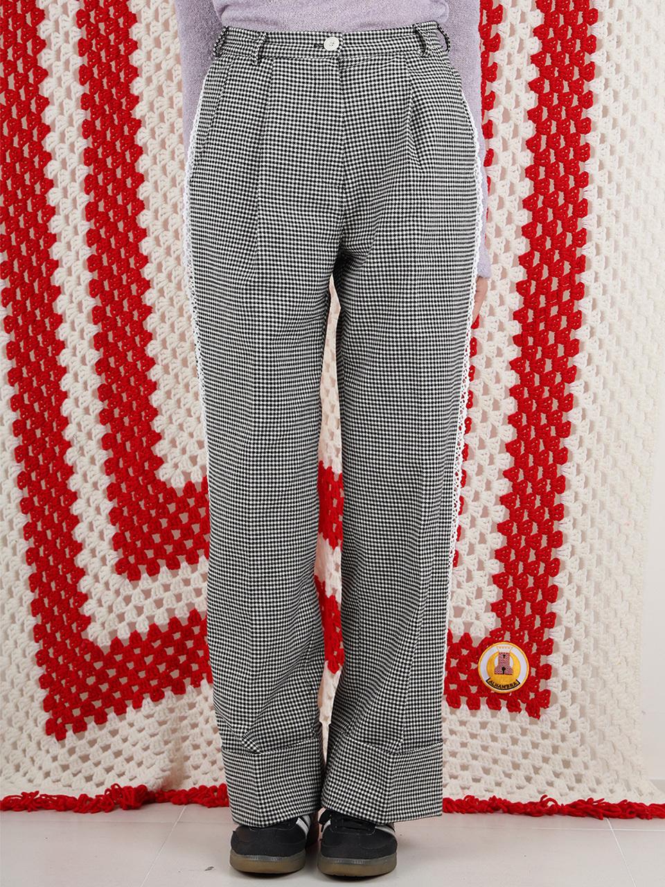 SHAKIRI GIRLY LACE TROUSER PANTS _BLACK