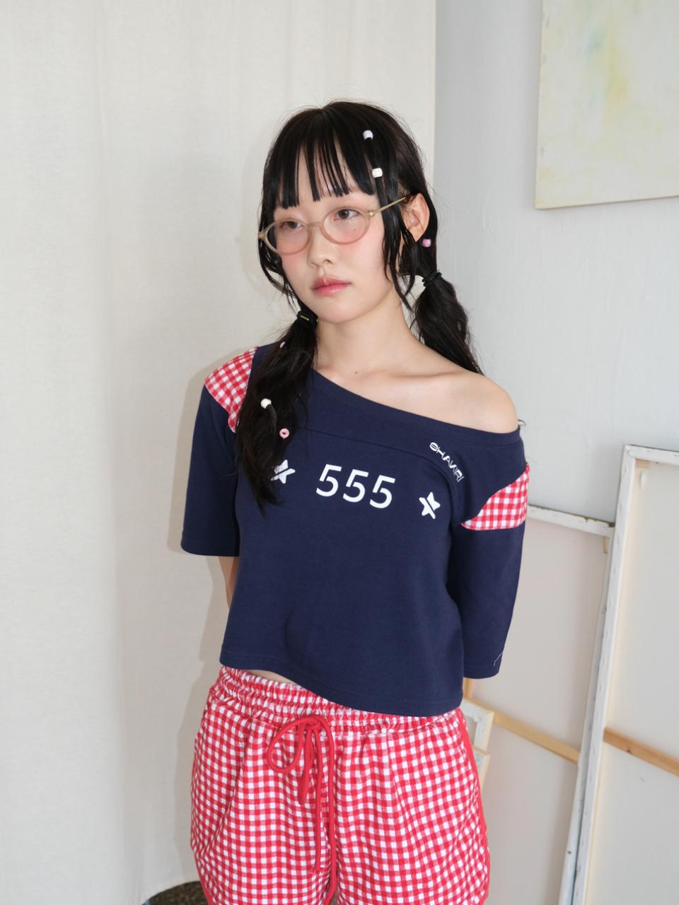 SHAKIRI VINTAGE N0.555 OFF TOP _NAVY
