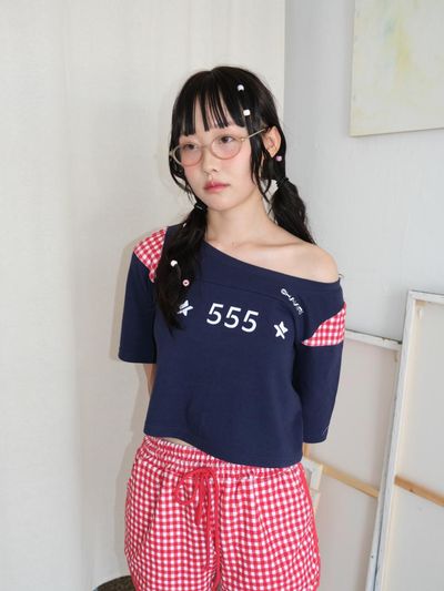 SHAKIRI VINTAGE N0.555 OFF TOP _NAVY